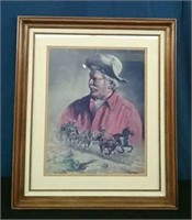 Framed Print "Stage Hand" By Dan Crook 1998,