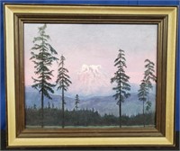 Beautiful Mountain Oil Painting