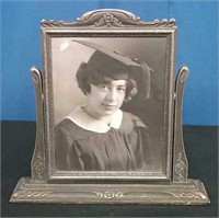 Box-Vintage Picture Frame With Old Graduation