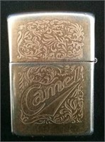 Camel Zippo Lighter With Gold Finish