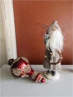 Mid West Cannon Falls Santa & ornament