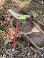 Old wagon, unicycle