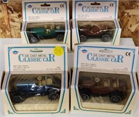 4 DIE CAST COLLECTOR CLASSIC CARS