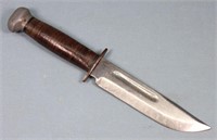 Vintage Hunting Knife w/ Leather Handle