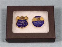 (2) 1912 New York State Fair Pins