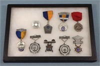 (9) Sterling Silver Medals