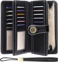 SENDEFN Wallets for Women Genuine Leather Credit