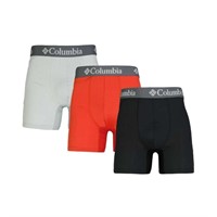 Columbia Mens Polyester Spandex Boxer Brief 3 Pack