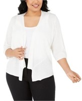 Alfani Plus Size Drape-Front Cardigan, Created