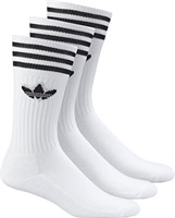 adidas Originals Men's Solid Crew Socks (Pack of