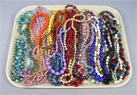 Large Group of Beaded Costume Necklaces