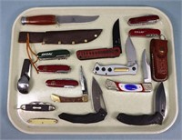 (17) Pocket Knives & Sheath Knives