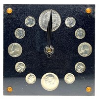 (R) Silver Coin Clock FV $2.80