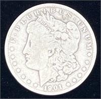 (R) 1901-O U.S. Morgan Silver Dollar