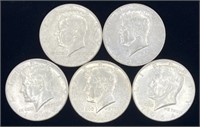 (R) 1964 Kennedy Silver Half Dollars FV $2.50