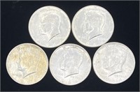 (R) 1964 Kennedy Silver Half Dollars FV $2.50