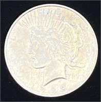 (R) 1922 U.S. Peace Silver Dollar