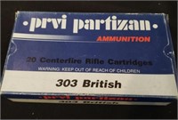Box of 20 .303 British Ammunition 174 grain
