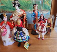 Lot of Vintage Oriental Dolls