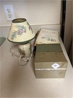 Hand written Recipes, small lamp, cleaning items