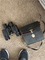 Vintage Binoculars with case Mercury