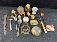 Lot of Brass Items and Other Collectibles