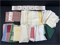 Lot of Hankerchiefs and Cloth Napkins