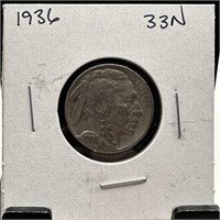 1936 BUFFALO NICKEL