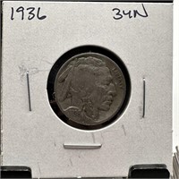 1936 BUFFALO NICKEL