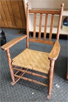 Bark bottom rocking chair