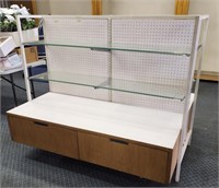 Nice double sided shelf with drawers 5ft x 50 x