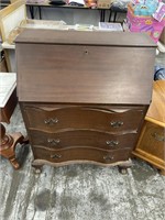 Secretary desk with key