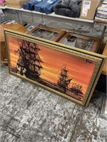 Large ship print