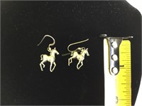 Sterling Silver horse earrings