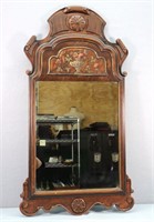 1920's Mirror w/ Floral Painted Frieze