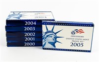 Coin 6 State Quarters Proof Sets,2000-2005
