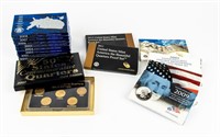Coin 15 Sets - Gold Layered, Silver Proof, Proof