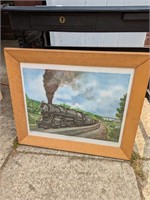 Framed Train Print