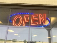 Neon open sign.  Works great