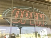 Neon open sign.  18 x 34.  Works great.