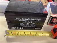 12 V universal battery - small size.  See