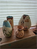 Collection of Native pottery