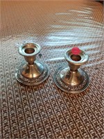 ALVIN STERLING WEIGHTED CANDLE STICKS