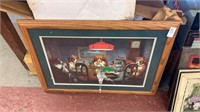 Dogs Playing Poker Framed Photo