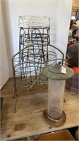 Bird feeder with Magazine rack and Plant stands