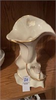 Princeton China cream & gold Calla Lily vase