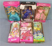 (6) Barbie Dolls in Boxes