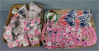 Football Pink Ribbon Patches