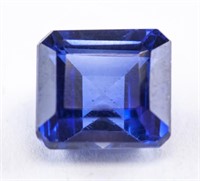 10.35ct Emerald Cut Blue Sapphire GGL