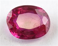 10.50ct Oval Cut Pink Sapphire GGL Certificate